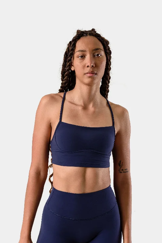 Isla Sports Bra - Dark Iris Minimalist Wireless Bra