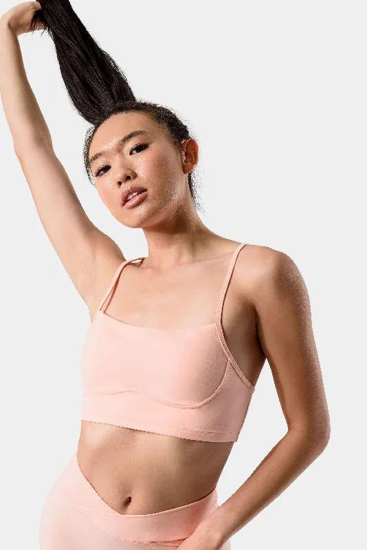 Isla Sports Bra - Peach Bud Trendy Sports Bra