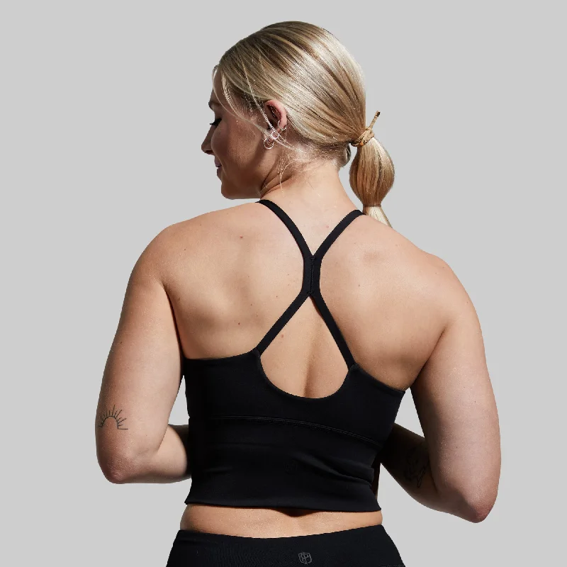 Om The Day Sports Bra 2.0 (Black) Soft Lace Bralette