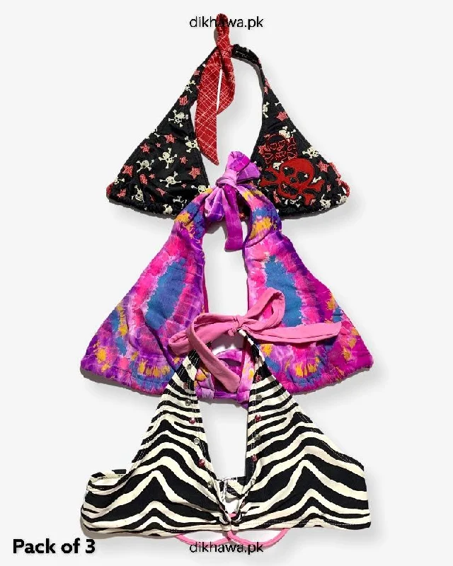 Pack Of 3 Stocklot Bikini Top Swimwear | Bikini Top Bundle | Imported Stock Branded Bikini Top Tropical Print One-Piece Pack Of 3 Stocklot Bikini Top Swimwear | Bikini Top Bundle | Imported Stock Branded Bikini Top Tropical Print One-Piece