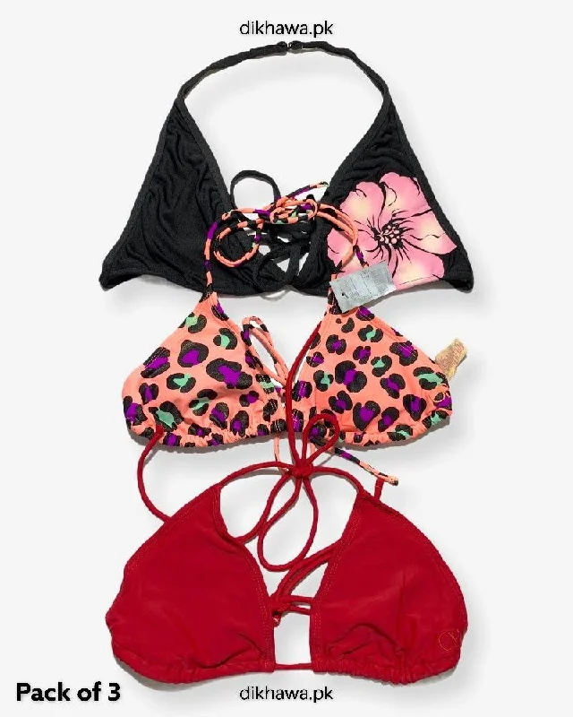 Pack Of 3 Stocklot Bikini Top Swimwear | Bikini Top Bundle | Imported Stock Branded Bikini Top Swim Skirt Set Pack Of 3 Stocklot Bikini Top Swimwear | Bikini Top Bundle | Imported Stock Branded Bikini Top Swim Skirt Set