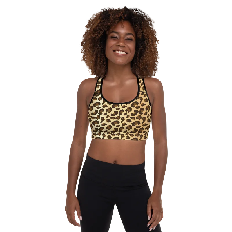 Jaguar Padded Sports Bra High Support Sports Bra