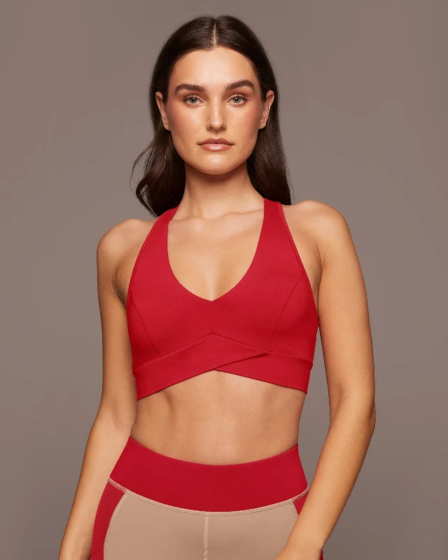 Ray V-Neck Longline Bra Push-Up Bralette Set