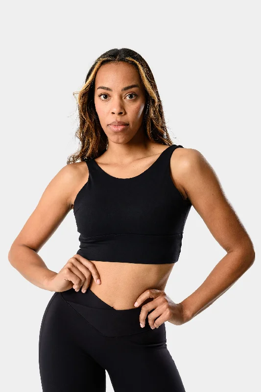 Sade Sports Bra - Black Soft Cup Bra