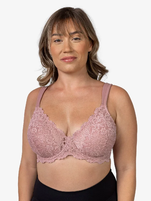 The Ava - Scalloped Lace Underwire Bra Light Seamless Bra