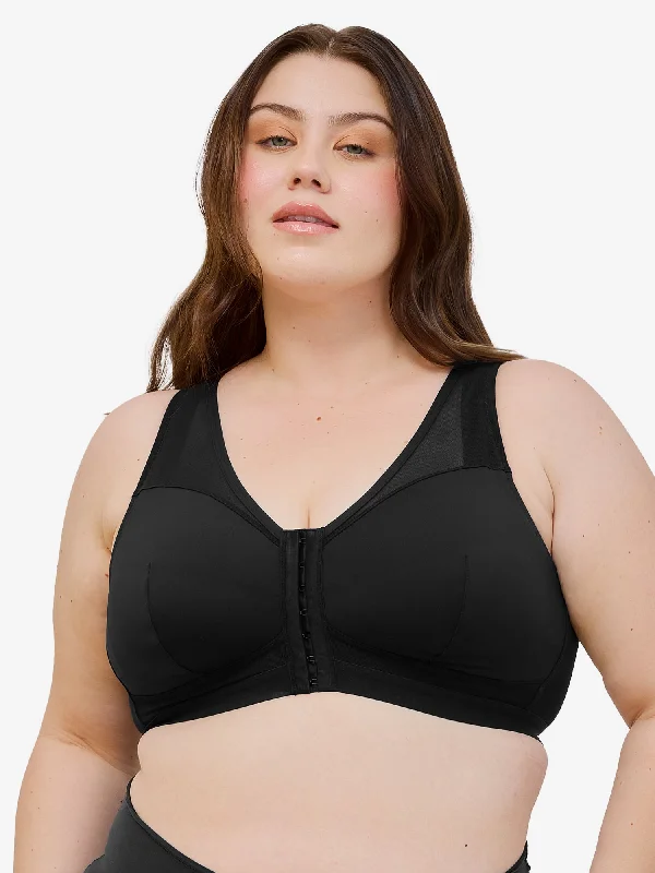 The Harper - Wirefree Mesh Front-Closure Bra Comfortable Active Bra