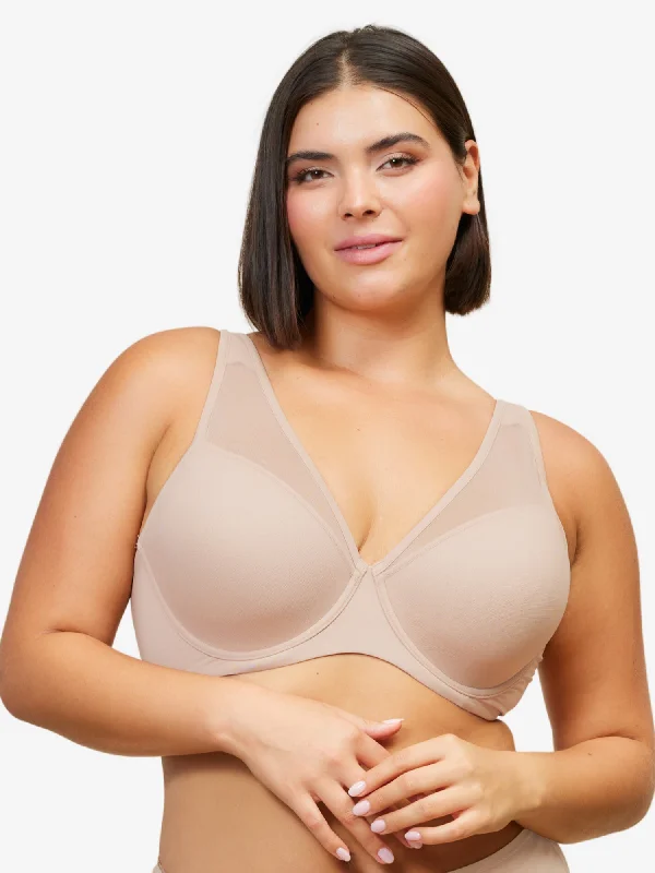 The Jolene - Perfect Plunge Underwire Bra Breathable Comfort Bra