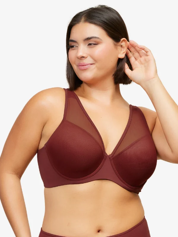 The Jolene - Perfect Plunge Underwire Bra Comfort Fit Bralette