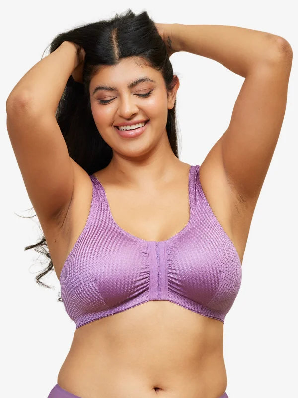 The Marlene - Silky Front-Closure Comfort Bra Adjustable Fit Bra