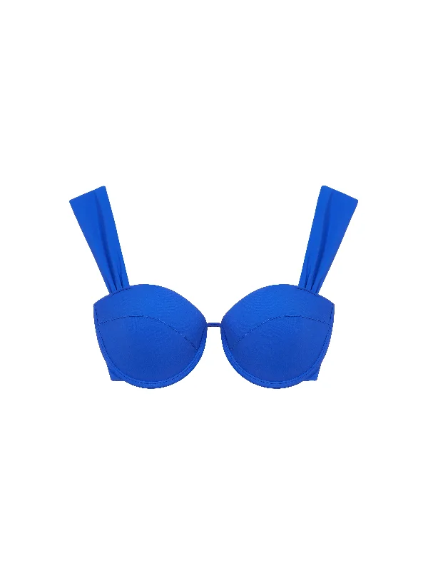 The Modern Bustier Bra - Sapphire Cotton Comfort Bra