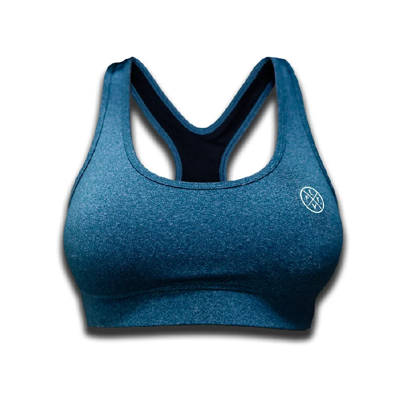 Vantage Sports Bra - Heather Teal Chic Lace Bralette