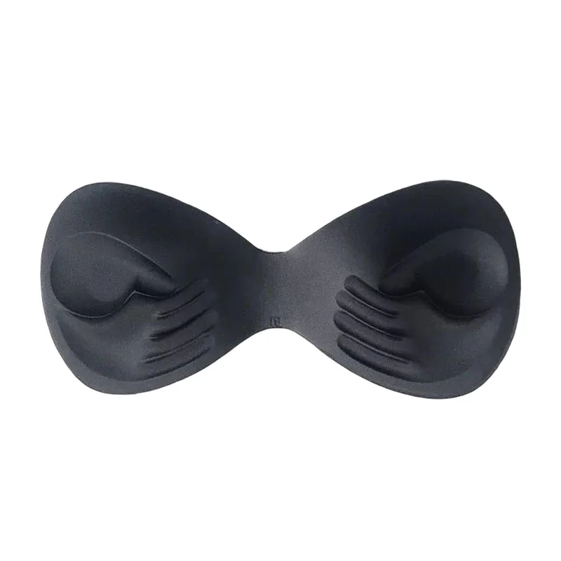 Maxbell Bra Pads Inserts Breast Lifter Washable Comfortable for Bikini Top Swimwear  28cm Black Adjustable Swim Top