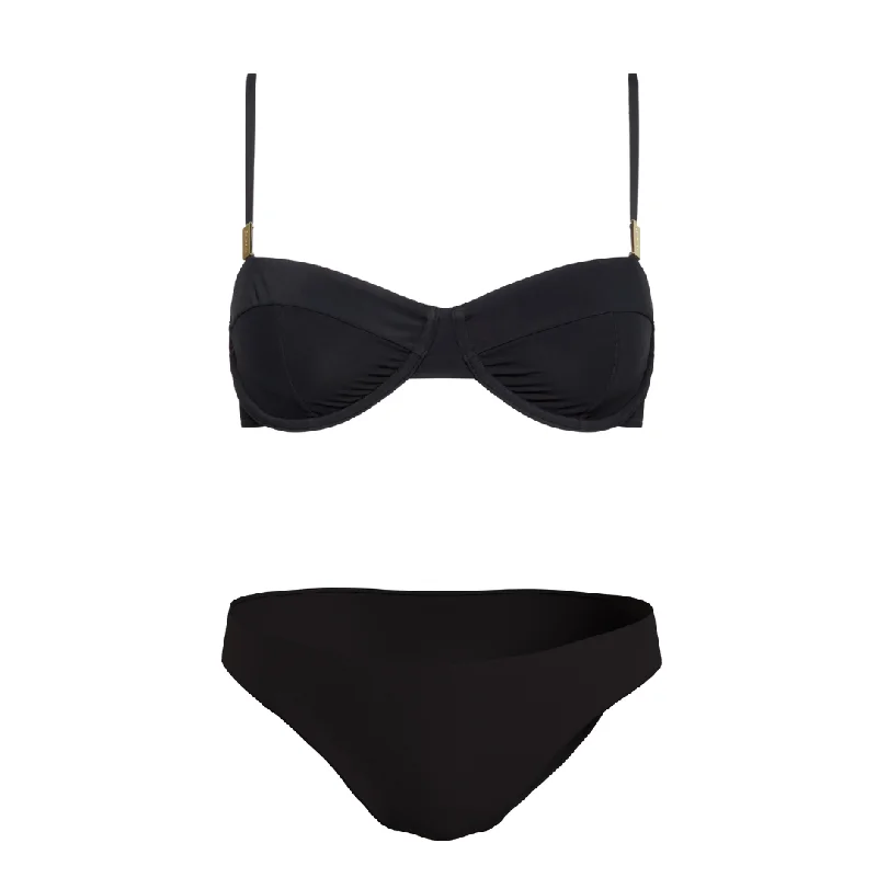 Calvin Klein Black Balconette Swimwear Adjustable Swim Top