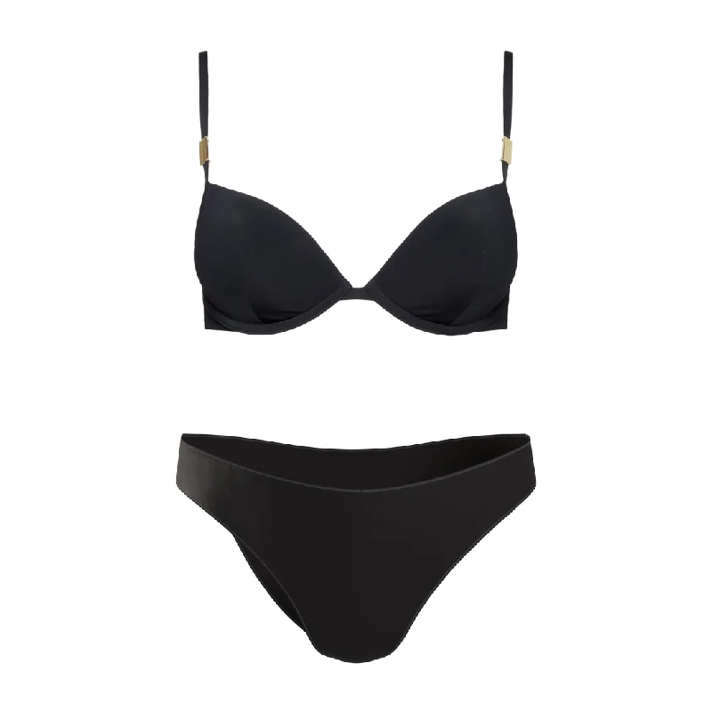 Calvin Klein Black Color Swimwear Monokini Swimsuit Design