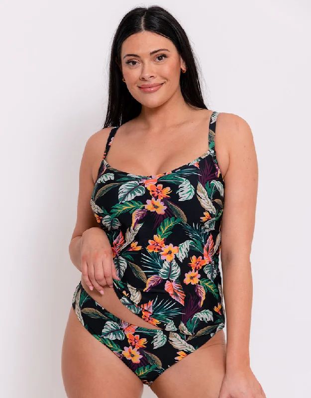 Curvy Kate Cuba Libre Plunge Tankini Multiway Top Print Mix Adjustable Swim Top