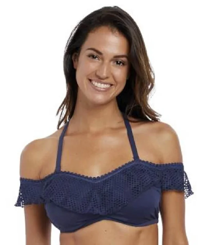 Fantasie Swim Marseille Underwire Bardot Bikini Top - Twilight Stylish Cover-Up Set