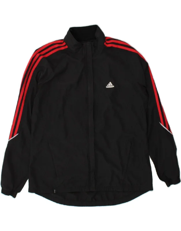 ADIDAS Womens Clima 365 Oversized Tracksuit Top Jacket UK 8 Small  Black V-Neck Jacket Boat Neck Jacket Square Neck Jacket