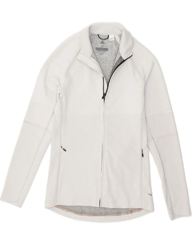ADIDAS Womens Climaheat Tracksuit Top Jacket UK 6 XS Grey Polyester Mesh Jacket Canvas Jacket Denim Jacket ADIDAS Womens Climaheat Tracksuit Top Jacket UK 6 XS Grey Polyester Mesh Jacket Canvas Jacket Denim Jacket