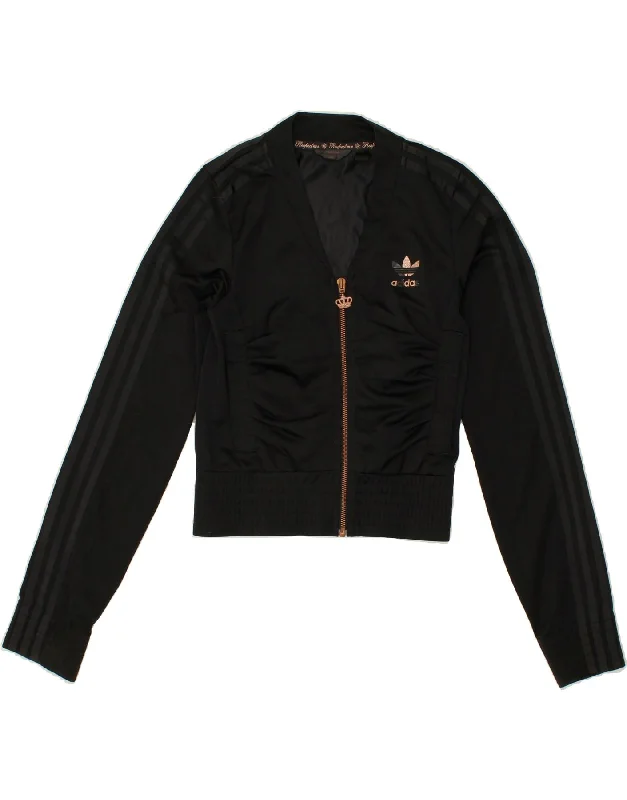 ADIDAS Womens Crop Tracksuit Top Jacket EU 36 Small Black Polyester Fitted Jacket Loose Jacket Oversized Jacket ADIDAS Womens Crop Tracksuit Top Jacket EU 36 Small Black Polyester Fitted Jacket Loose Jacket Oversized Jacket