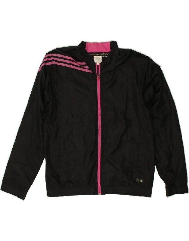 ADIDAS Womens Loose Fit Graphic Tracksuit Top Jacket UK 14 Medium Black Rayon Jacket Velvet Jacket Corduroy Jacket ADIDAS Womens Loose Fit Graphic Tracksuit Top Jacket UK 14 Medium Black Rayon Jacket Velvet Jacket Corduroy Jacket