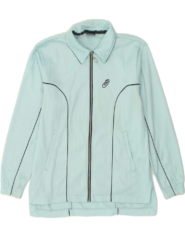 ASICS Womens Tracksuit Top Jacket UK 14 Medium Blue Polyester Stand-Up Collar Roll-Neck Collar Turtle Neck ASICS Womens Tracksuit Top Jacket UK 14 Medium Blue Polyester Stand-Up Collar Roll-Neck Collar Turtle Neck