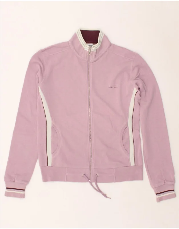 CHAMPION Womens Tracksuit Top Jacket UK 14 Medium Pink One-Shoulder Jacket Off-the-Shoulder Jacket Asymmetrical Jacket