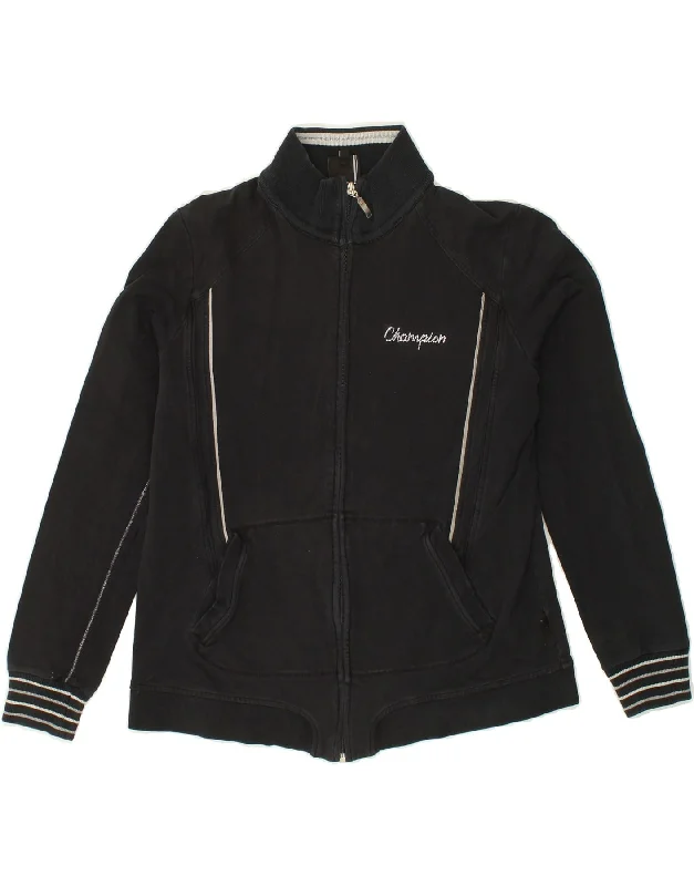 CHAMPION Womens Tracksuit Top Jacket UK 16 Large Black Lace Jacket Ribbed Jacket Sequined Jacket CHAMPION Womens Tracksuit Top Jacket UK 16 Large Black Lace Jacket Ribbed Jacket Sequined Jacket