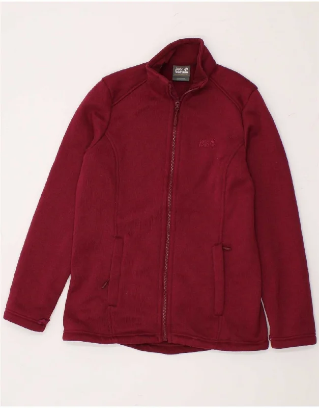 JACK WOLFSKIN Womens Tracksuit Top Jacket UK 8/10 Small Red Polyester Snapped Jacket Toggled Jacket Drawstring Jacket JACK WOLFSKIN Womens Tracksuit Top Jacket UK 8/10 Small Red Polyester Snapped Jacket Toggled Jacket Drawstring Jacket