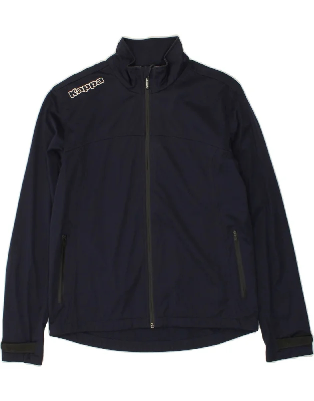 KAPPA Womens Graphic Tracksuit Top Jacket UK 16 Large Navy Blue Polyester One-Shoulder Jacket Off-the-Shoulder Jacket Asymmetrical Jacket KAPPA Womens Graphic Tracksuit Top Jacket UK 16 Large Navy Blue Polyester One-Shoulder Jacket Off-the-Shoulder Jacket Asymmetrical Jacket