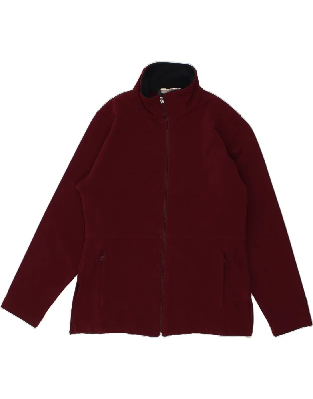 KAPPA Womens Tracksuit Top Jacket UK 16 Large Burgundy Wool Jacket Cashmere Jacket Tweed Jacket