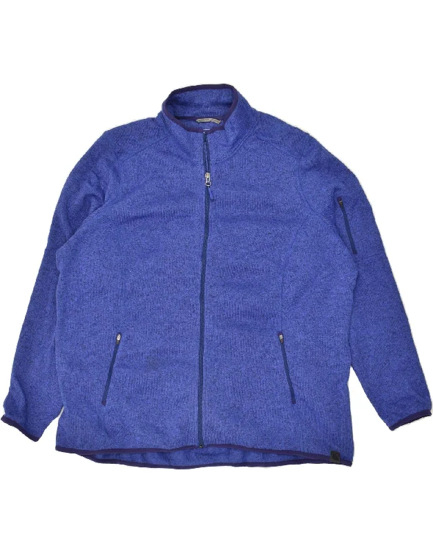 L.L.BEAN Womens Tracksuit Top Jacket UK 22 3XL Blue Polyester Fleece Jacket Down Jacket Parka