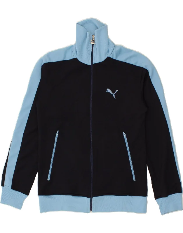 PUMA Womens Tracksuit Top Jacket UK 10 Small Navy Blue Colourblock Wool Jacket Cashmere Jacket Tweed Jacket PUMA Womens Tracksuit Top Jacket UK 10 Small Navy Blue Colourblock Wool Jacket Cashmere Jacket Tweed Jacket