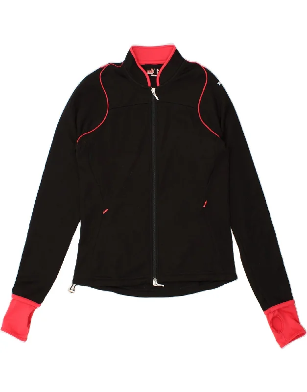 PUMA Womens Tracksuit Top Jacket UK 12 Medium Black Rayon Jacket Velvet Jacket Corduroy Jacket PUMA Womens Tracksuit Top Jacket UK 12 Medium Black Rayon Jacket Velvet Jacket Corduroy Jacket
