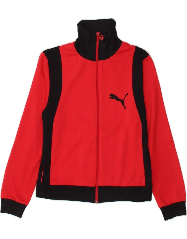 PUMA Womens Tracksuit Top Jacket UK 18 XL Red Colourblock Insulated Jacket Fitted Jacket Loose Jacket PUMA Womens Tracksuit Top Jacket UK 18 XL Red Colourblock Insulated Jacket Fitted Jacket Loose Jacket