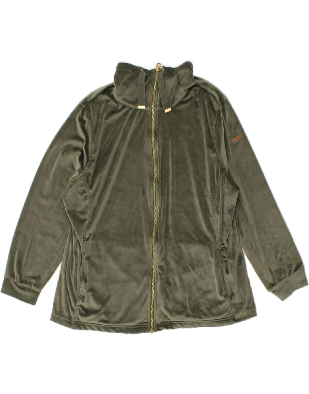 REGATTA Womens Tracksuit Top Jacket UK 20 2XL Green Polyester Stand-Up Collar Roll-Neck Collar Turtle Neck REGATTA Womens Tracksuit Top Jacket UK 20 2XL Green Polyester Stand-Up Collar Roll-Neck Collar Turtle Neck