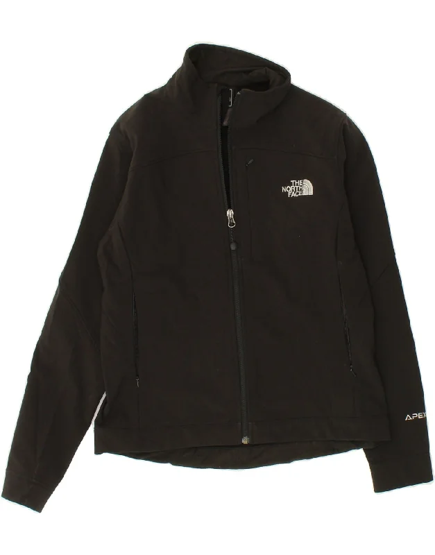 THE NORTH FACE Womens Tracksuit Top Jacket UK 10 Small Black Polyester Satin Jacket Silk Jacket Chiffon Jacket