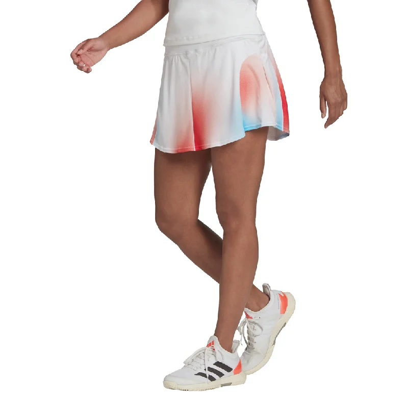 adidas Women's Mel Match Skirt (White/Black/Red) breathable skirt fabric