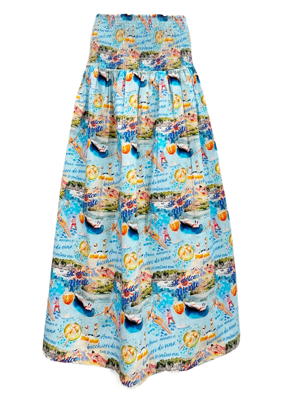 Betsey Skirt in Italian Summer denim skirt trendy