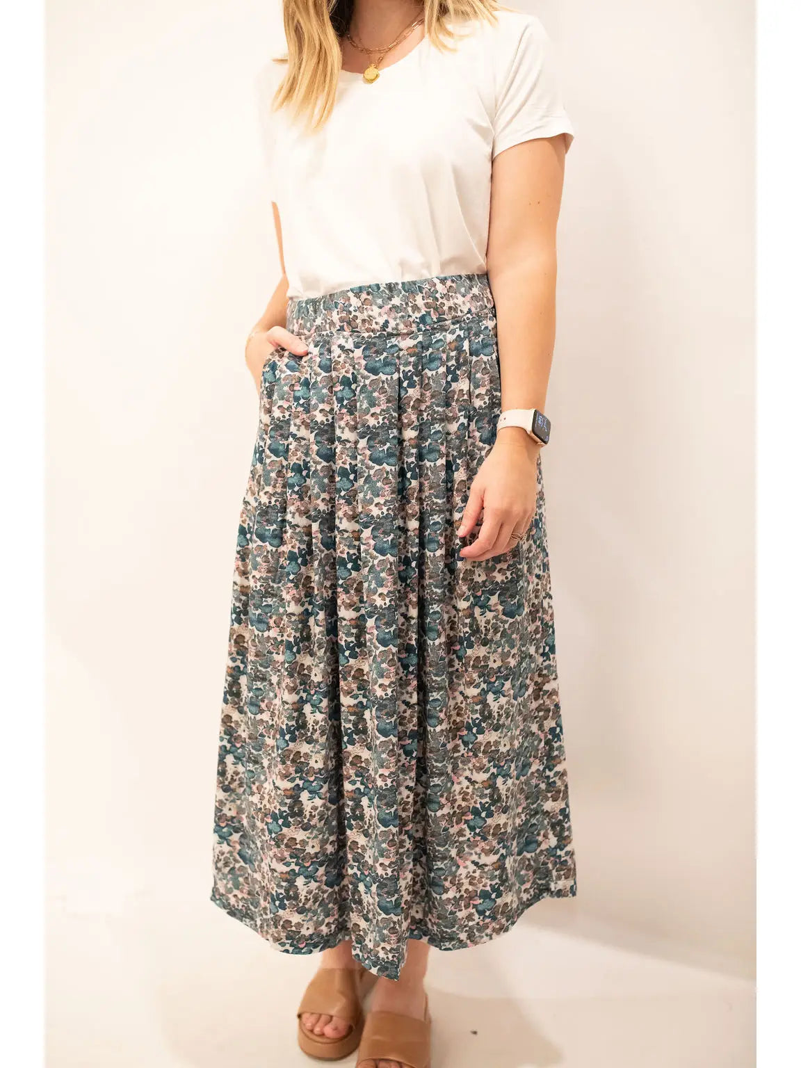 Bytavi : Midi Skirt silk skirt elegant