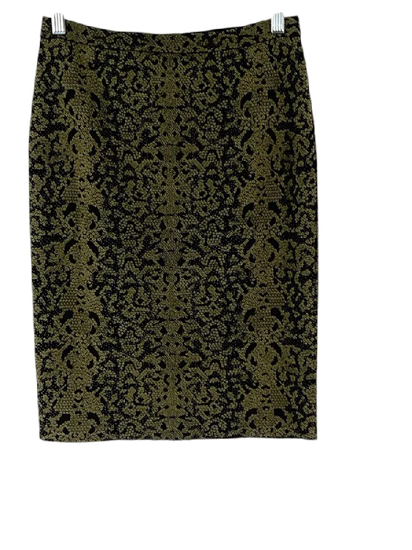 Gucci Size S Black & Green Skirt corduroy skirt comfortable