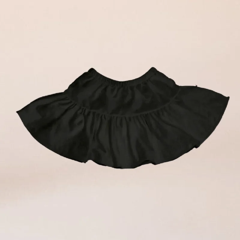 MINI SKIRT | BLACK | GIRLS velvet skirt sumptuous