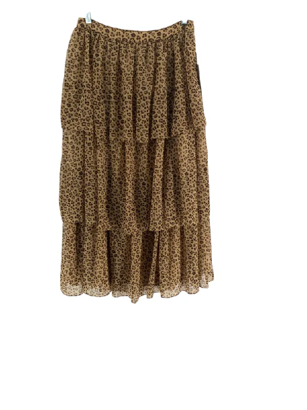 Rachel Parcell Size S Tan & Brown Skirt high waist skirt