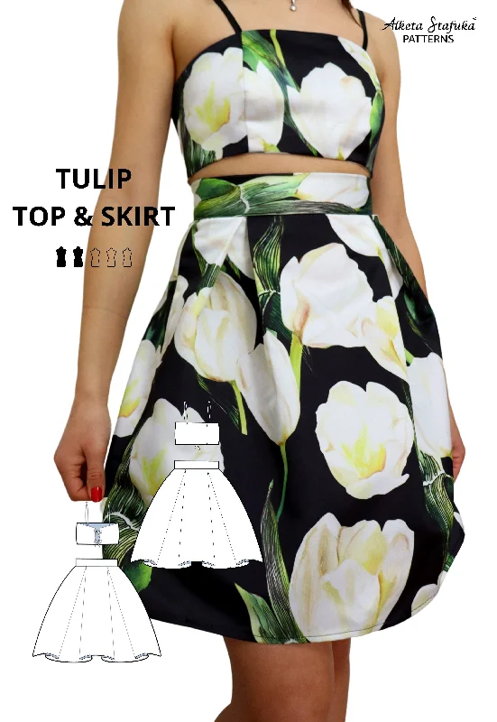 Tulip Top & Skirt corduroy skirt comfortable