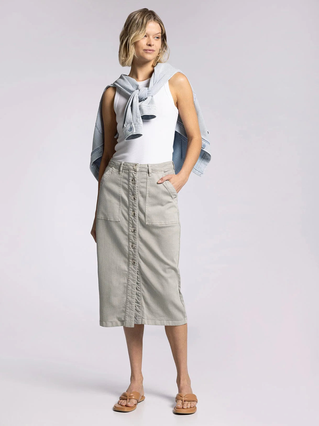 Victoria Skirt - Thread & Supply denim skirt fashionable